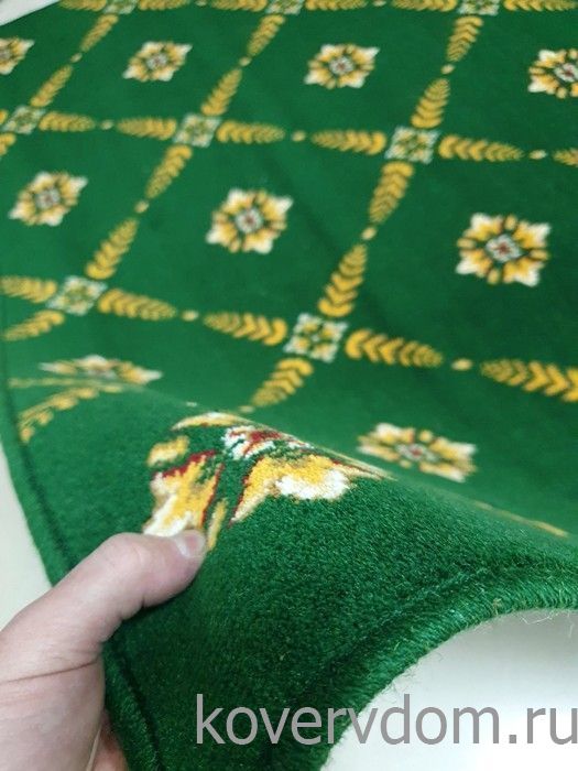 Полушерстяной ковер Edelweiss зеленый